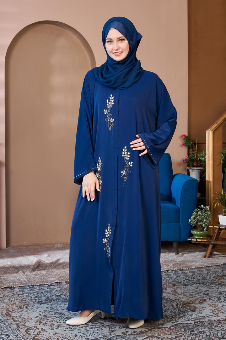 Midnight Blossom Abaya