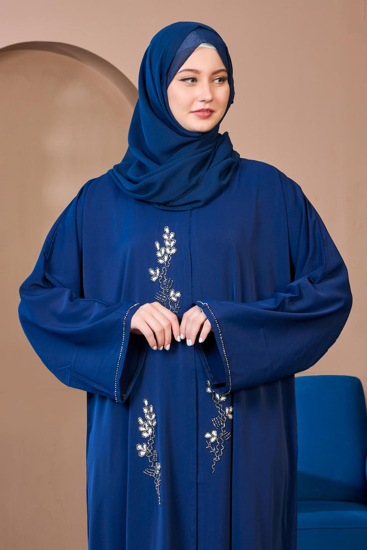 Midnight Blossom Abaya