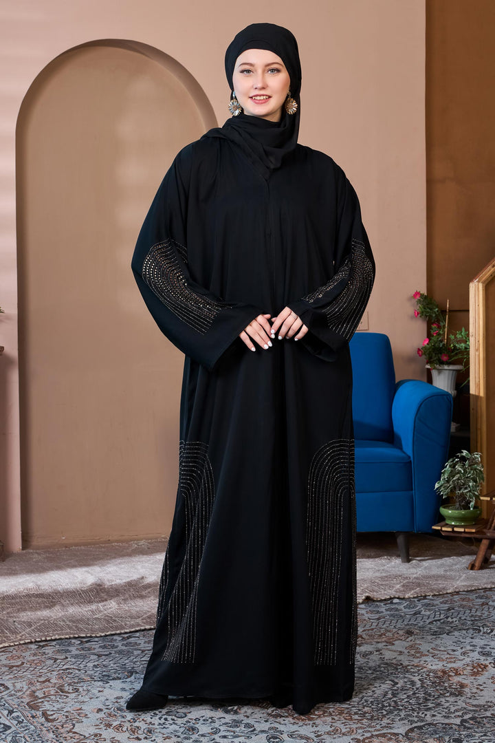 Noir Radiance Abaya