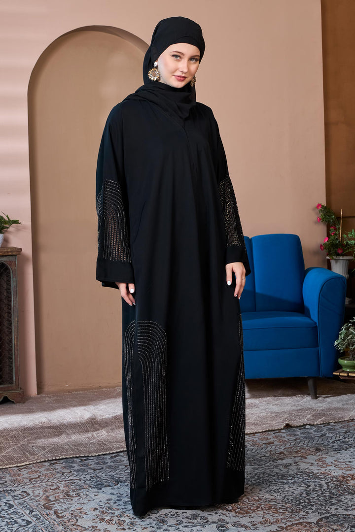 Noir Radiance Abaya