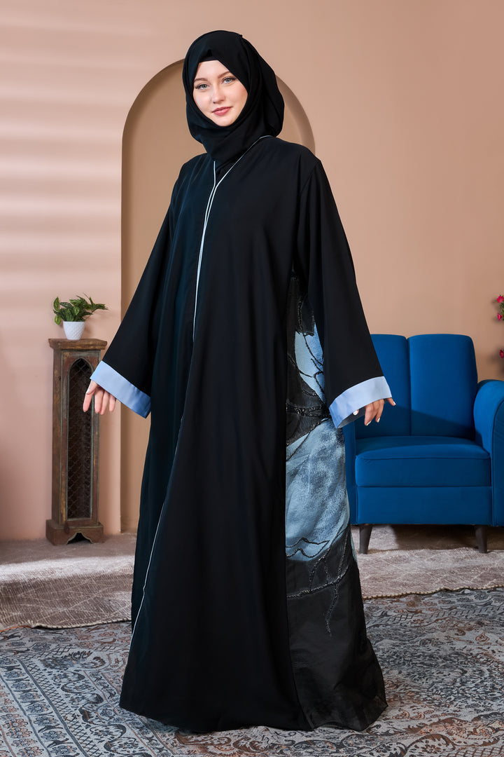 Midnight Blossom Abaya