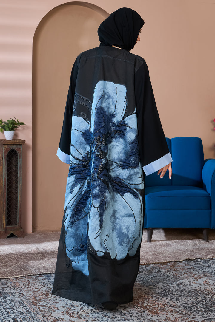 Midnight Blossom Abaya