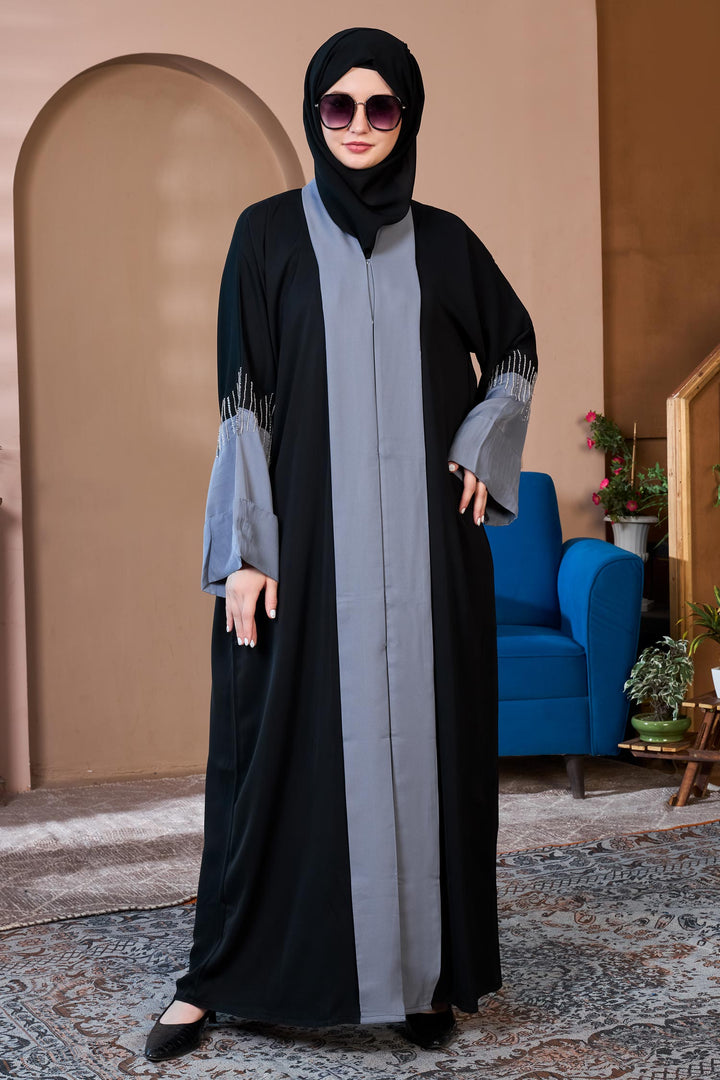 Silver Aura Abaya