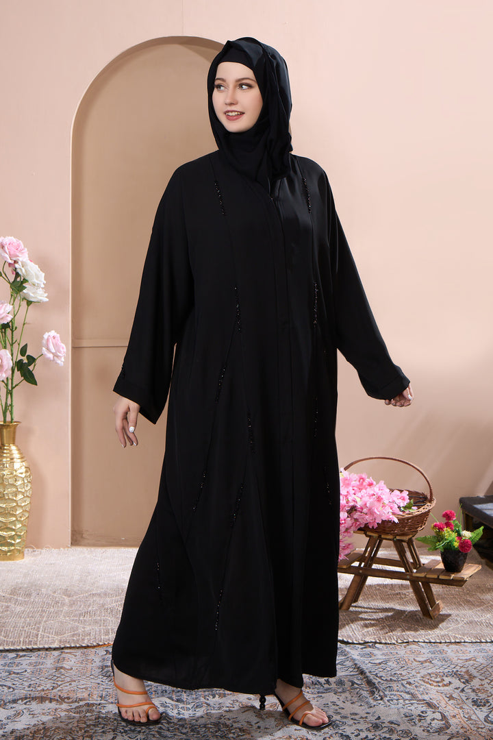 Elegant Black Classic Abaya