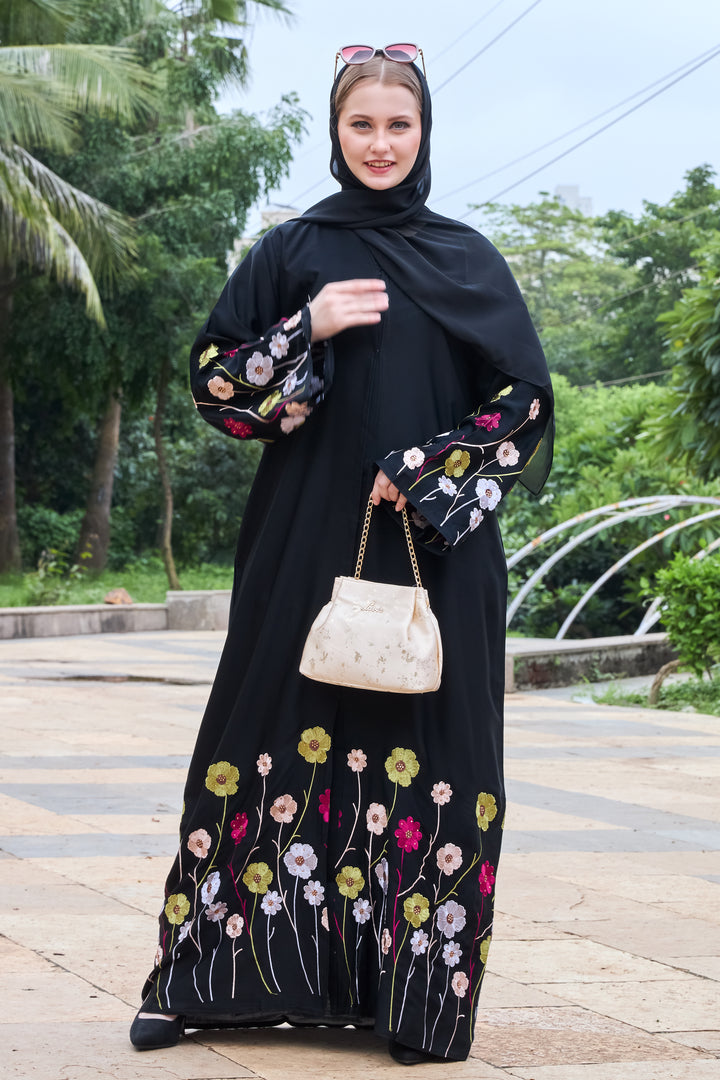 Floral Meadow Abaya