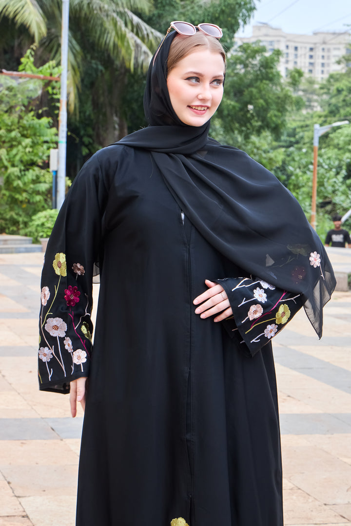 Floral Meadow Abaya