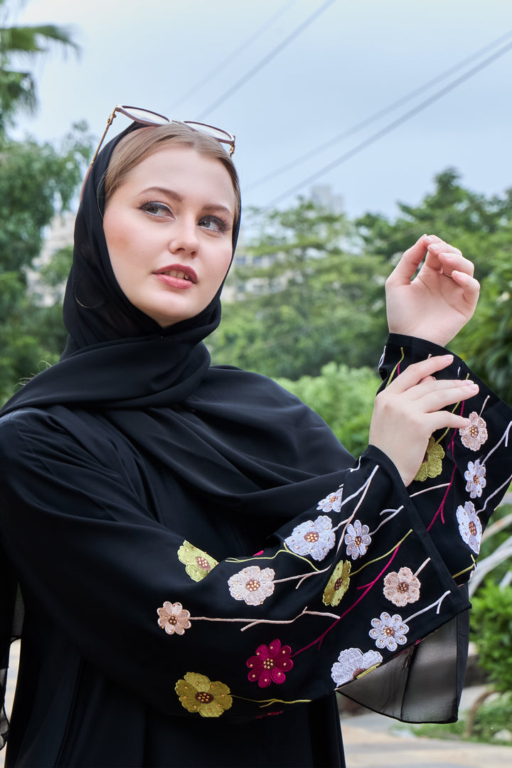Floral Meadow Abaya