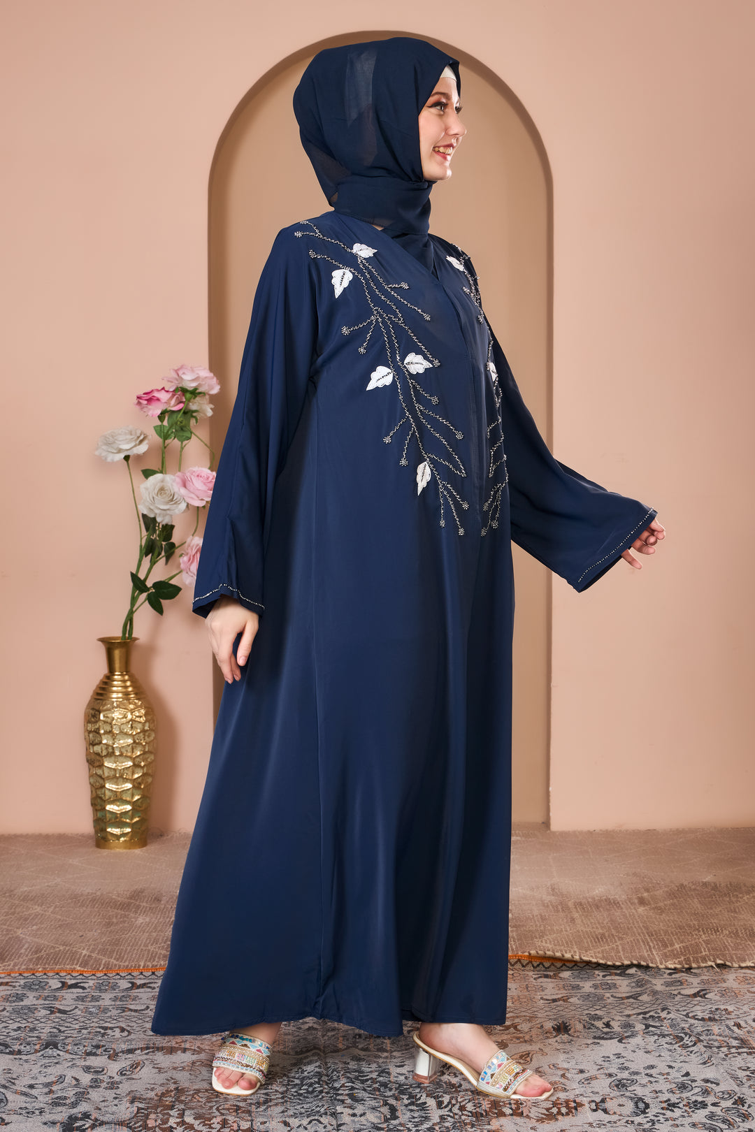 Elegant Embroidered Abaya