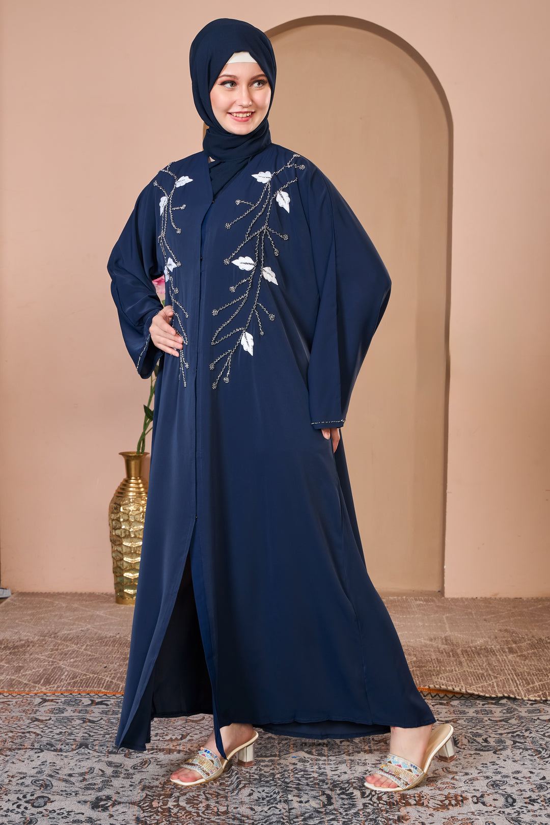 Elegant Embroidered Abaya