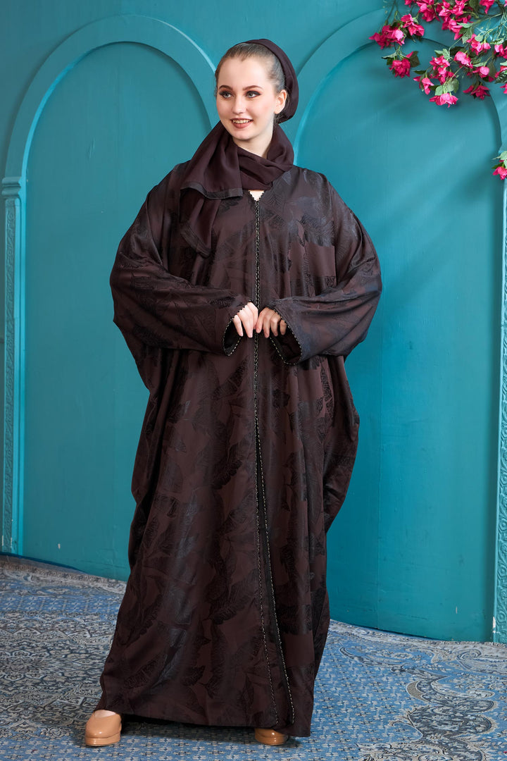 Mocha Textured Abaya