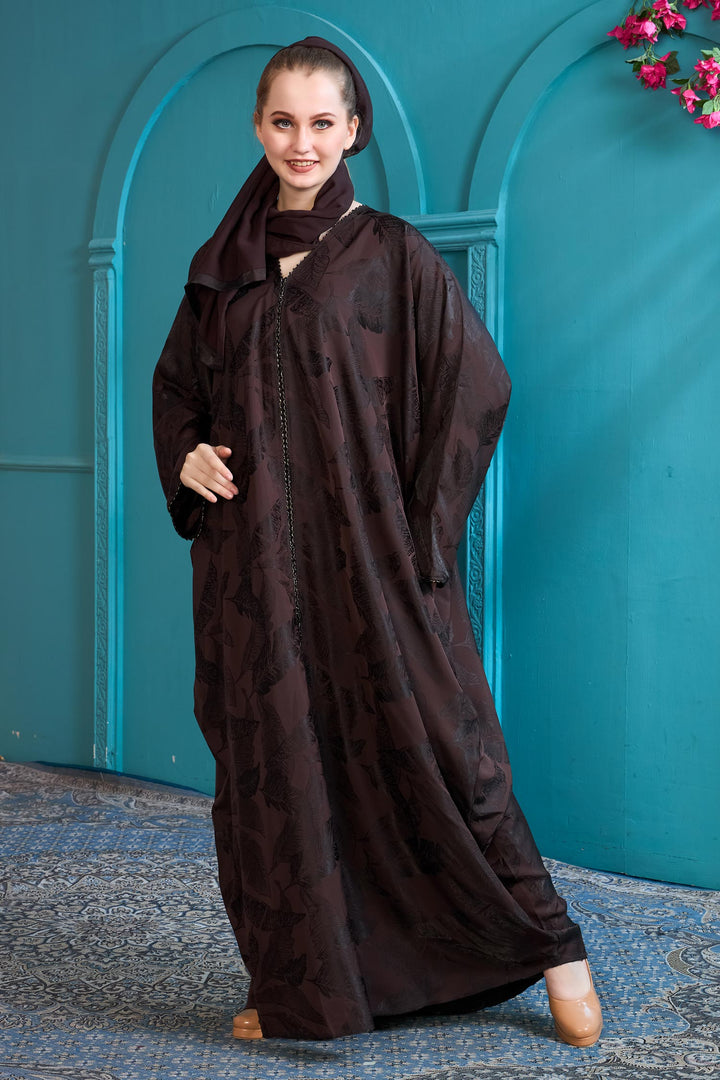 Mocha Textured Abaya