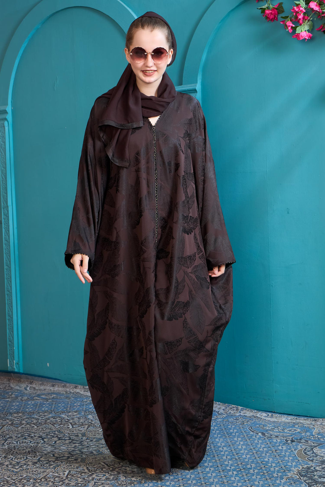 Mocha Textured Abaya