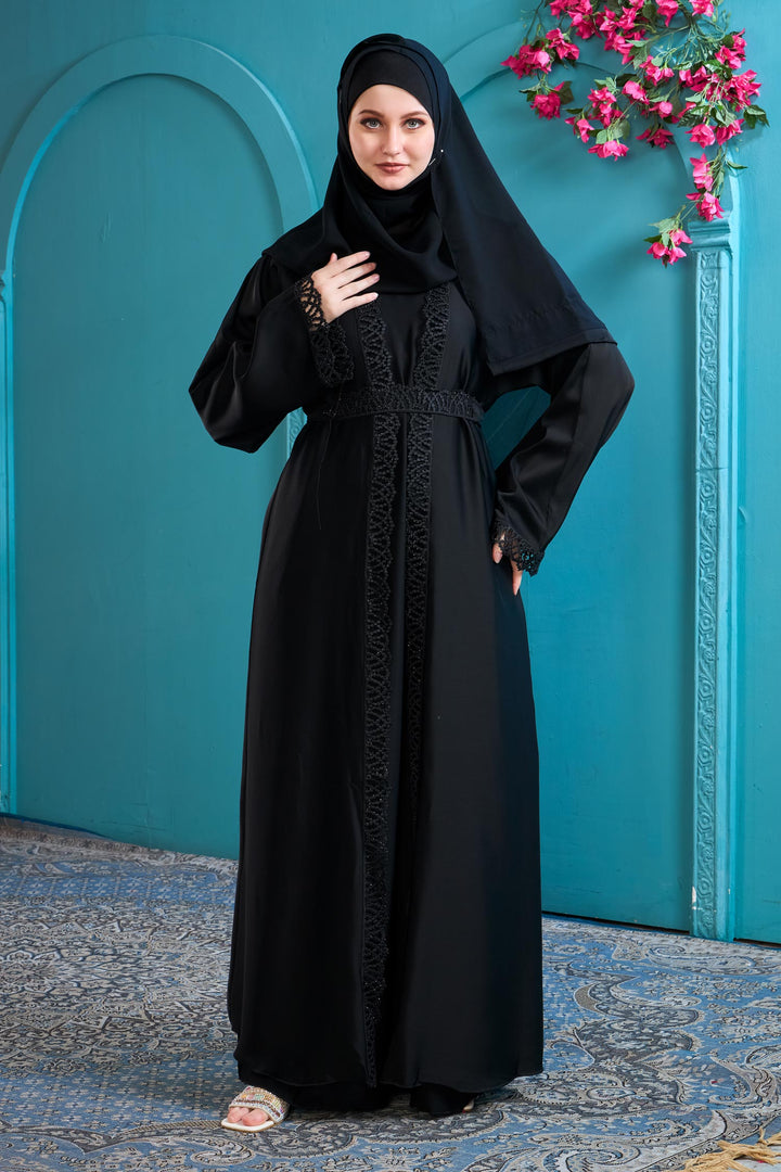Midnight Lace Abaya