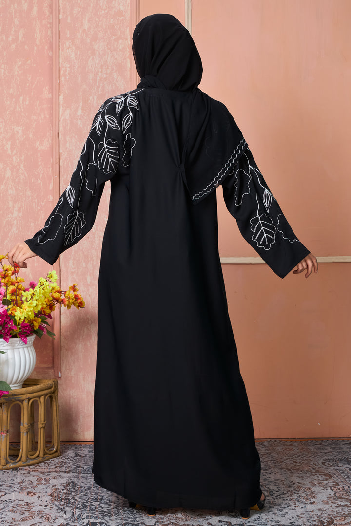 Mono Bloom Abaya