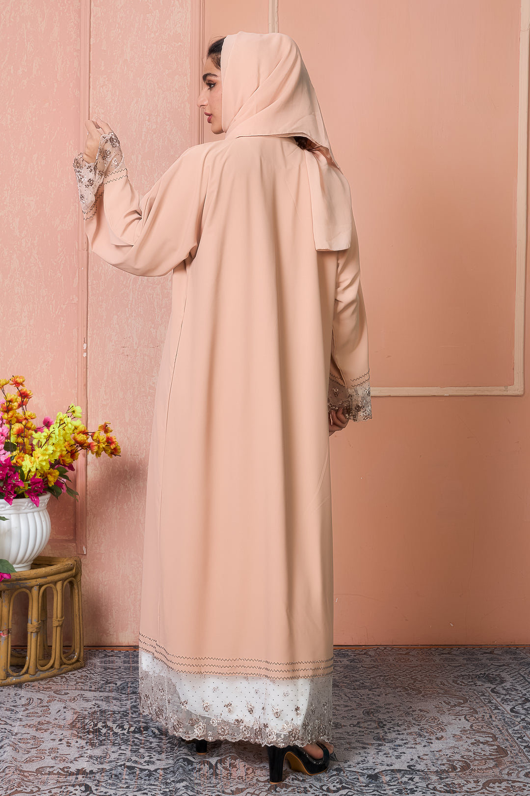 Blush Elegance Abaya