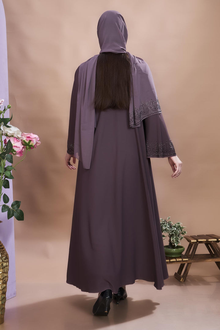 Elegant Umbrella Abaya with Embellished Detailing
