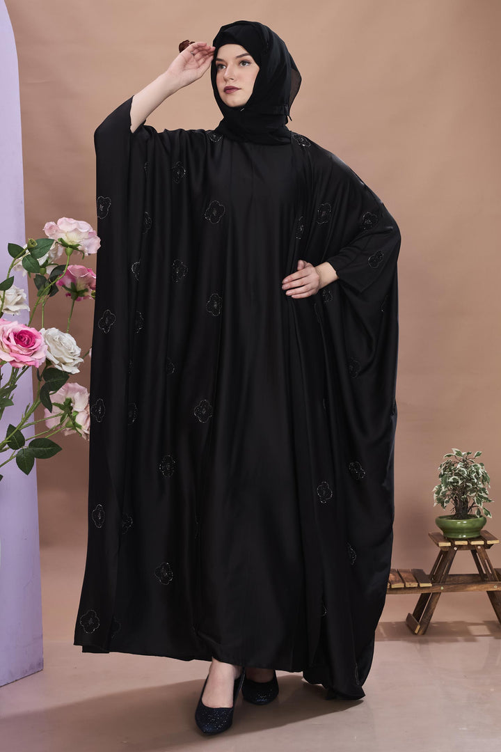 Zahra – Floral Elegance Cape Abaya