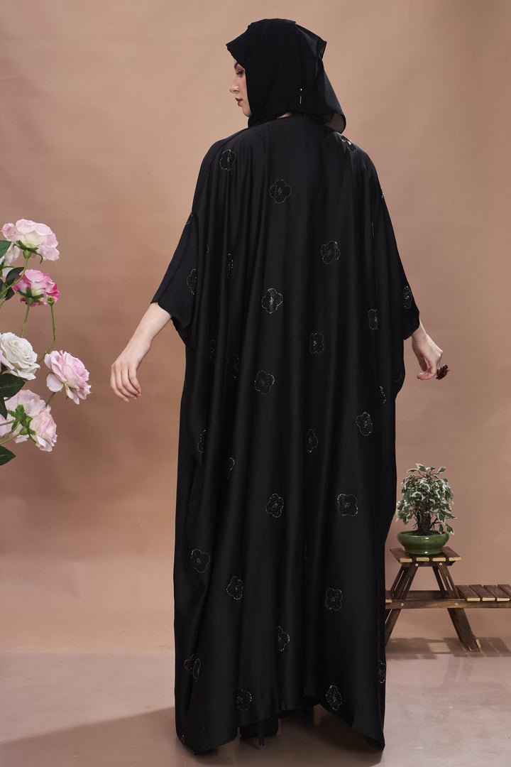 Zahra – Floral Elegance Cape Abaya