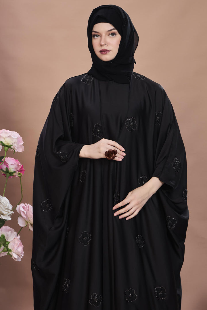 Zahra – Floral Elegance Cape Abaya